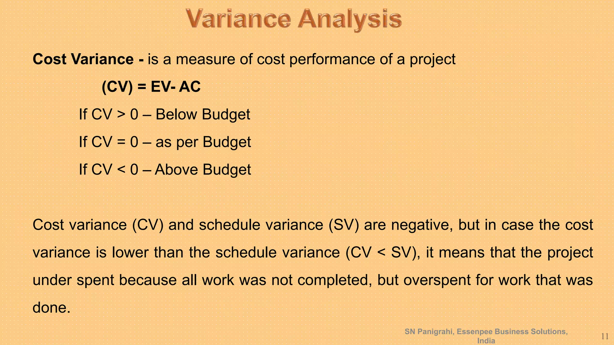 #Measuring Project Performance - Earned Value Management System# By SN ...
