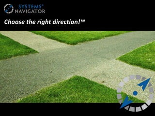 Choose the right direction!™
 