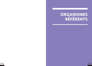 ORGANISMES
RÉFÉRENTS
214 215
 