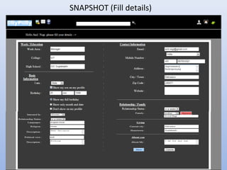 SNAPSHOT (Fill details)
 