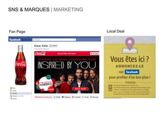 SNS & MARQUES | MARKETING



Fan Page                    Local Deal
 