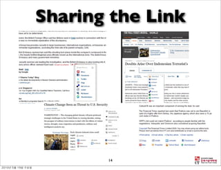 Sharing the Link




       14
 