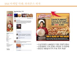 SNS 마케팅 사례: 파파존스 피자
 