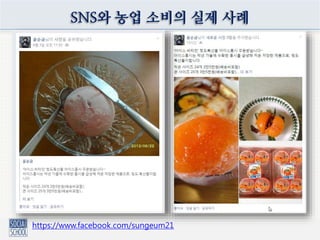 https://www.facebook.com/sungeum21
SNS와 농업 소비의 실제 사례
 
