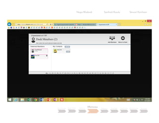 EXAMPLES: TASK 5
Negar Khalandi Santhosh Kasula Stewart Hutchison
Main Question Project Details Efficiency
Effectiveness
Satisfaction Done Right Best Practices Data Collection Conclusion
 