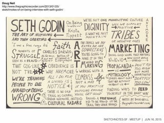 SKETCHNOTES-SF : MEETUP | JUN 16, 2015
Doug Neil
http://www.thegraphicrecorder.com/2013/01/25/
sketchnotes-of-on-being-int...