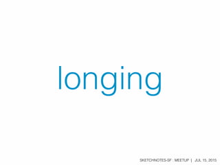 SKETCHNOTES-SF : MEETUP | JUL 15, 2015
longing
 