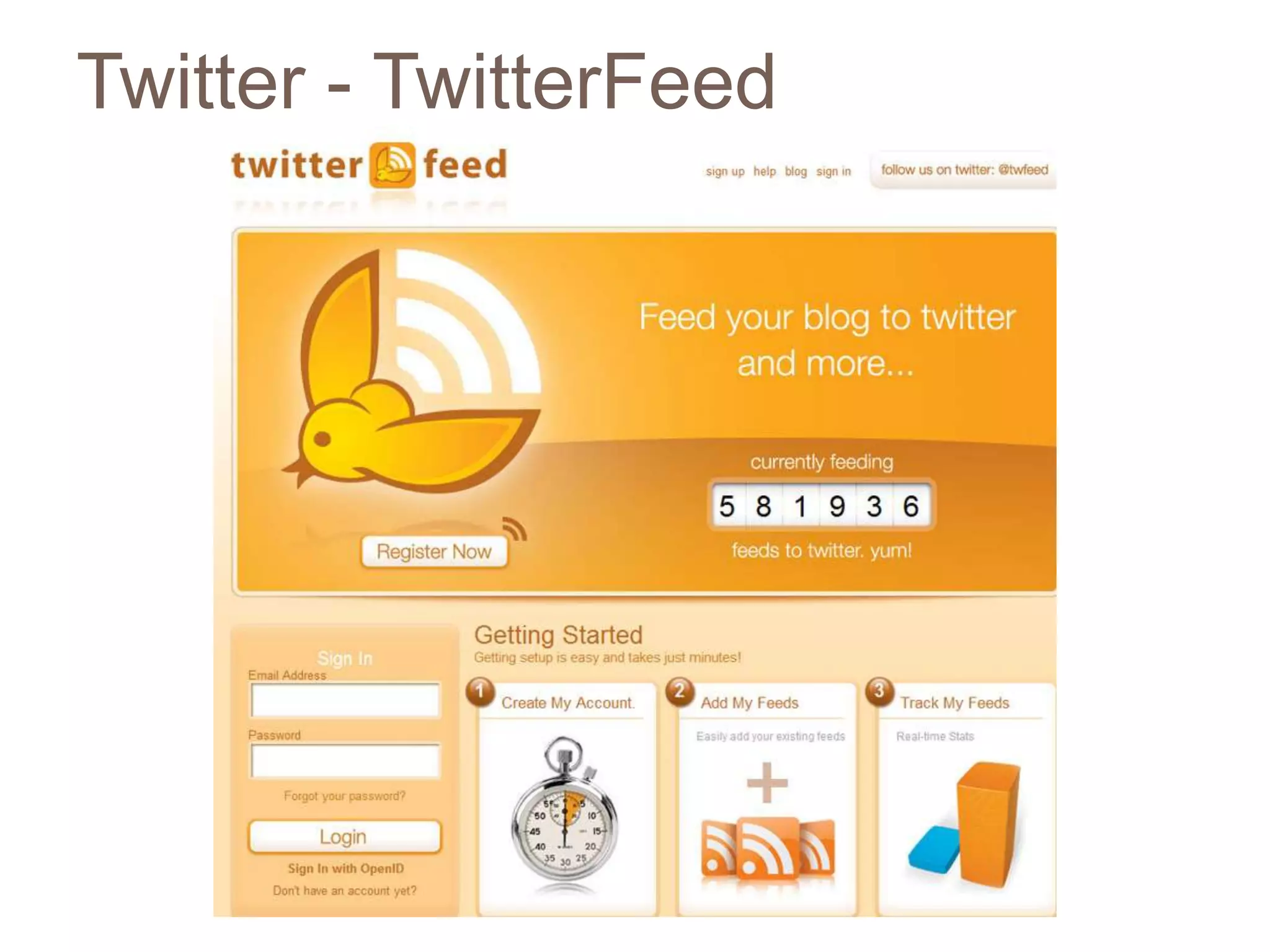 Twitter - TwitterFeed