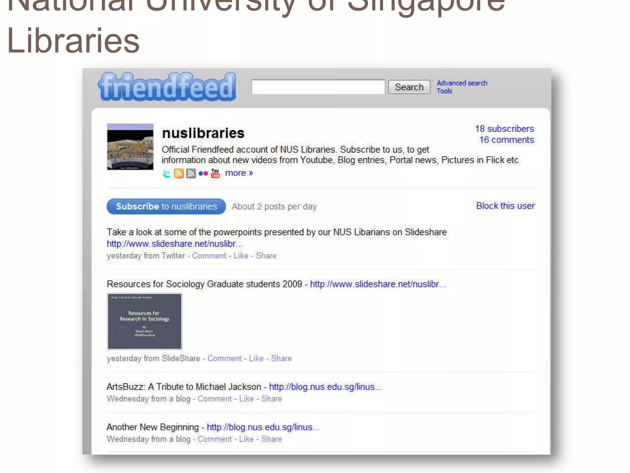 National University of Singapore Libraries