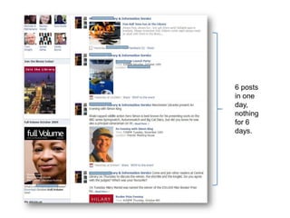 6 posts in one day, nothing for 6 days.
