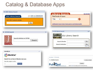 Catalog & Database Apps