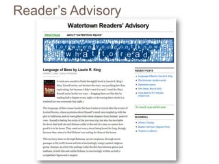 Reader’s Advisory