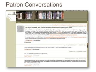 Patron Conversations