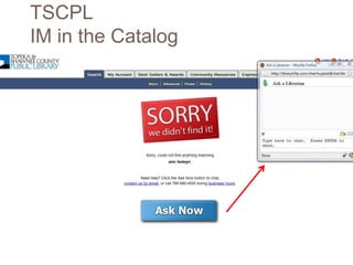 TSCPLIM in the Catalog
