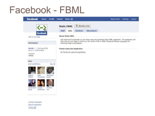 Facebook - FBML