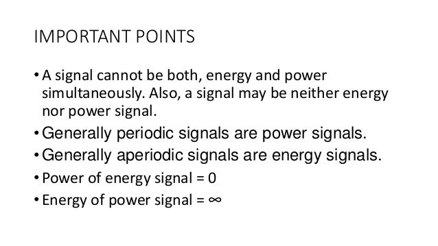 can a signal be both energy and power signal