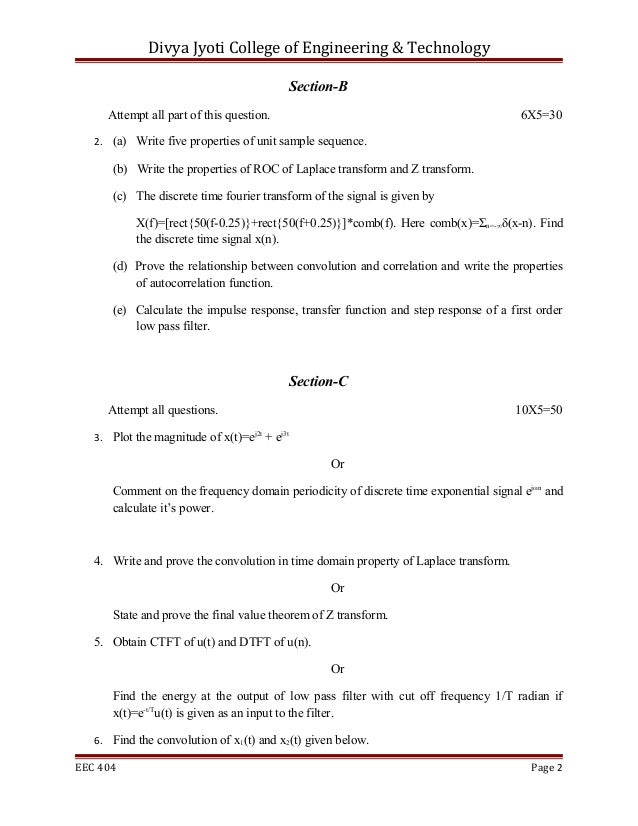 Sns pre sem z transform transfer function block diagram 