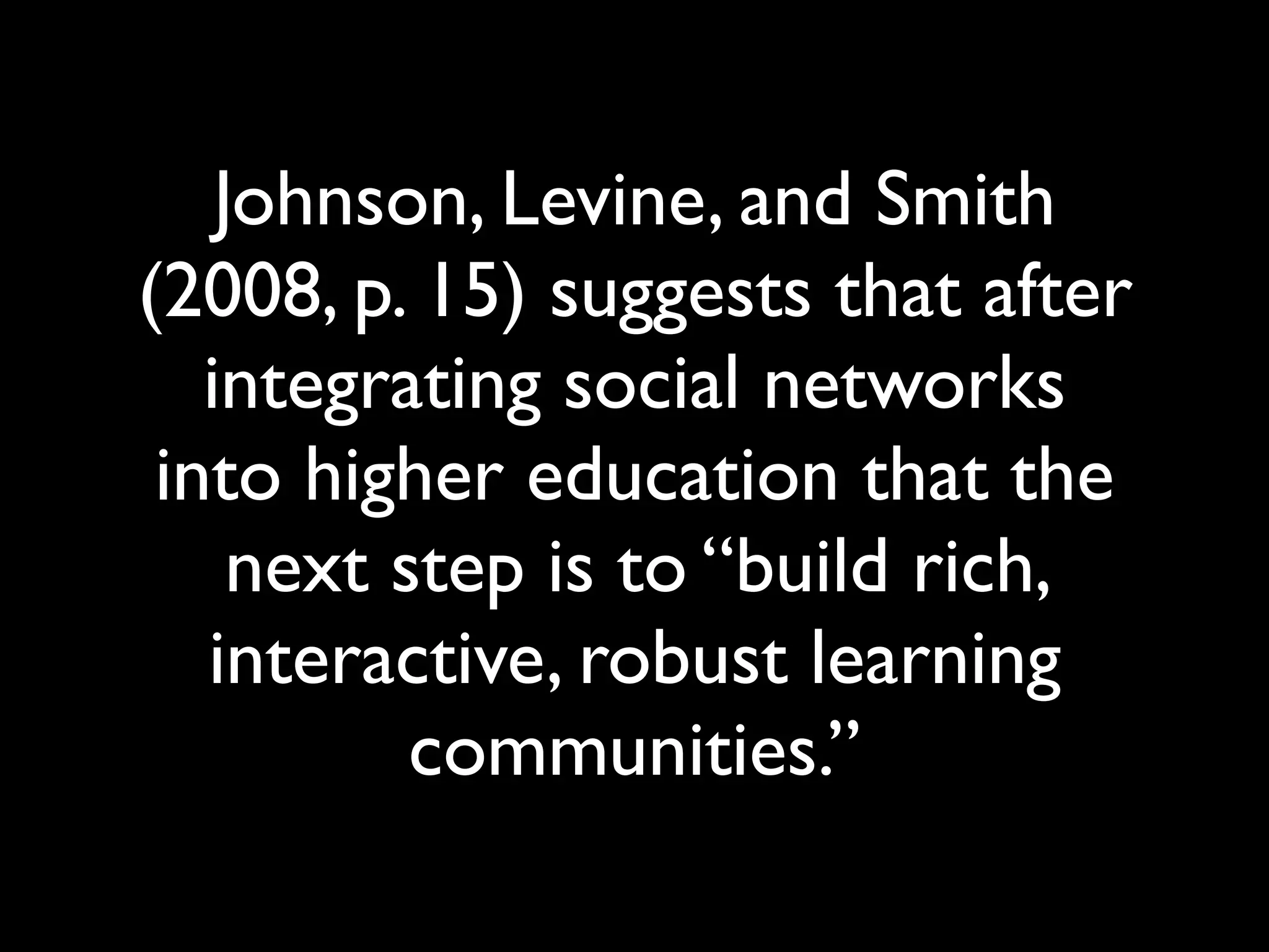 Use of Online Educational Social Networking in a School Environment