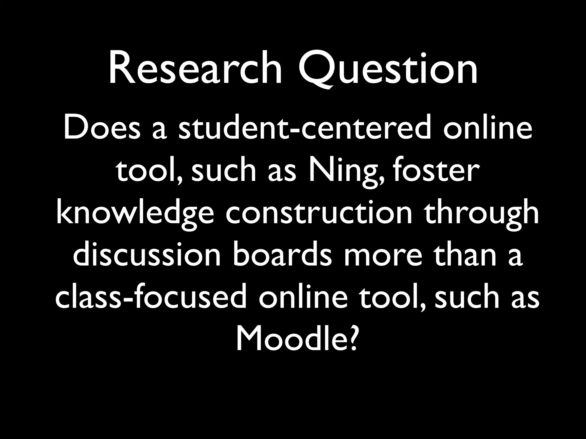 Use of Online Educational Social Networking in a School Environment