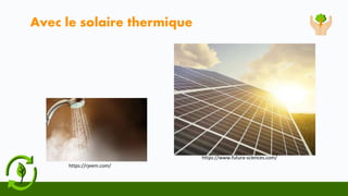 Avec le solaire thermique
https://www.futura-sciences.com/
https://rjeem.com/
 