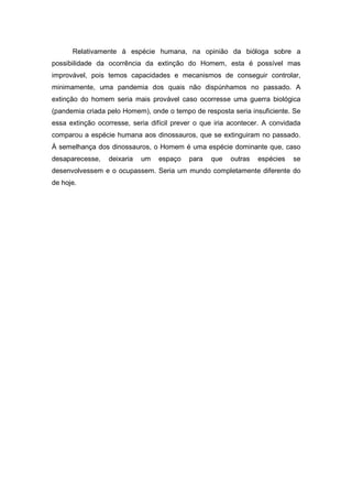 Síntese da Entrevista