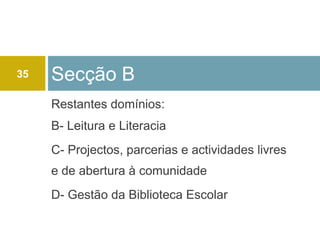 Exposições de trabalhos realizados na BE em parceria com algumas ACD e ACND22Pontos fortes identificados