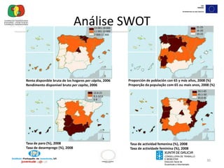 28Diagnóstico Norte PortugalO ganho médio mensal é baixo, sendo o mais elevado verificado em Vila Nova de Cerveira. Em 2007  média no Norte é de 833€ e em Lisboa 963€