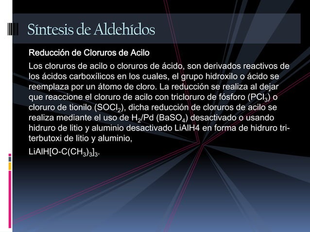 Síntesis de aldehídos y cetonas