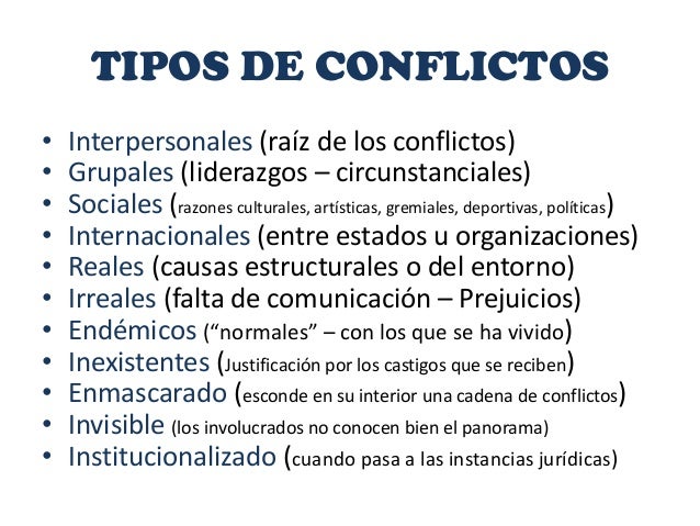 Síntesis del conflicto introducción a la negociación