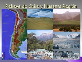 Relieve de Chile y Nuestra Región Prof Cristhian Campos Marín Colegio Ingles San José 