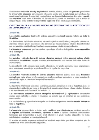 Síntesis ley general de educaciòn | DOCX