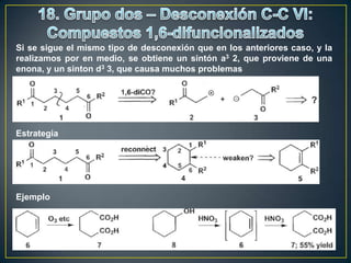 Si se sigue el mismo tipo de desconexión que en los anteriores caso, y la
realizamos por en medio, se obtiene un sintón a3 2, que proviene de una
enona, y un sinton d3 3, que causa muchos problemas




Estrategia




Ejemplo
 