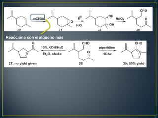 Reacciona con el alqueno mas
sustituido
 