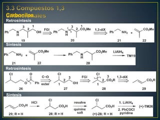 Carbonilos
Retrosíntesis




Síntesis




Retrosíntesis




Síntesis
 