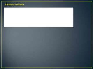 Síntesis revisada
 
