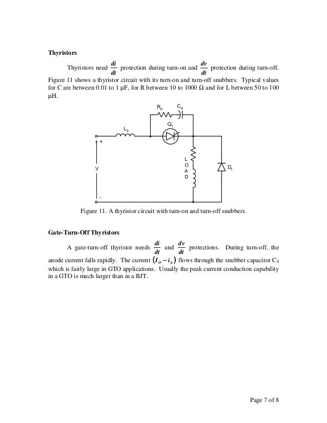 Snubber circuits