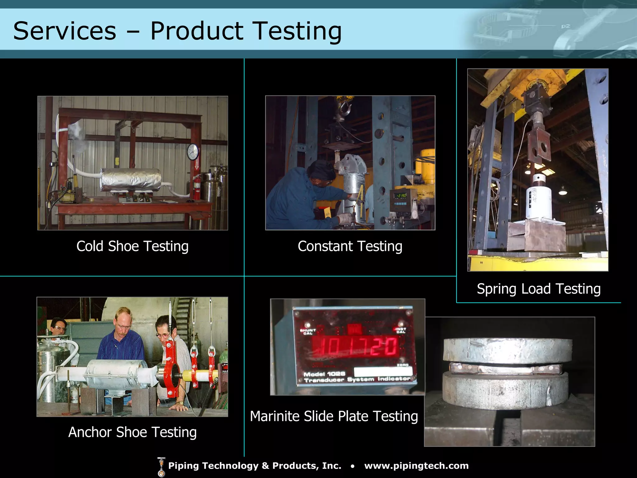 Cold Shoe Testing Constant Testing Marinite  Slide Plate Testing Spring Load Testing Anchor Shoe Testing Services – Product Testing  
