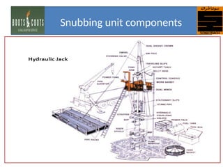 Snubbing unit components
 