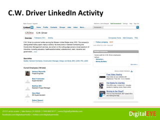 C.W. Driver LinkedIn Activity
 