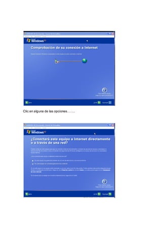 Clic en alguna de las opciones…….
 