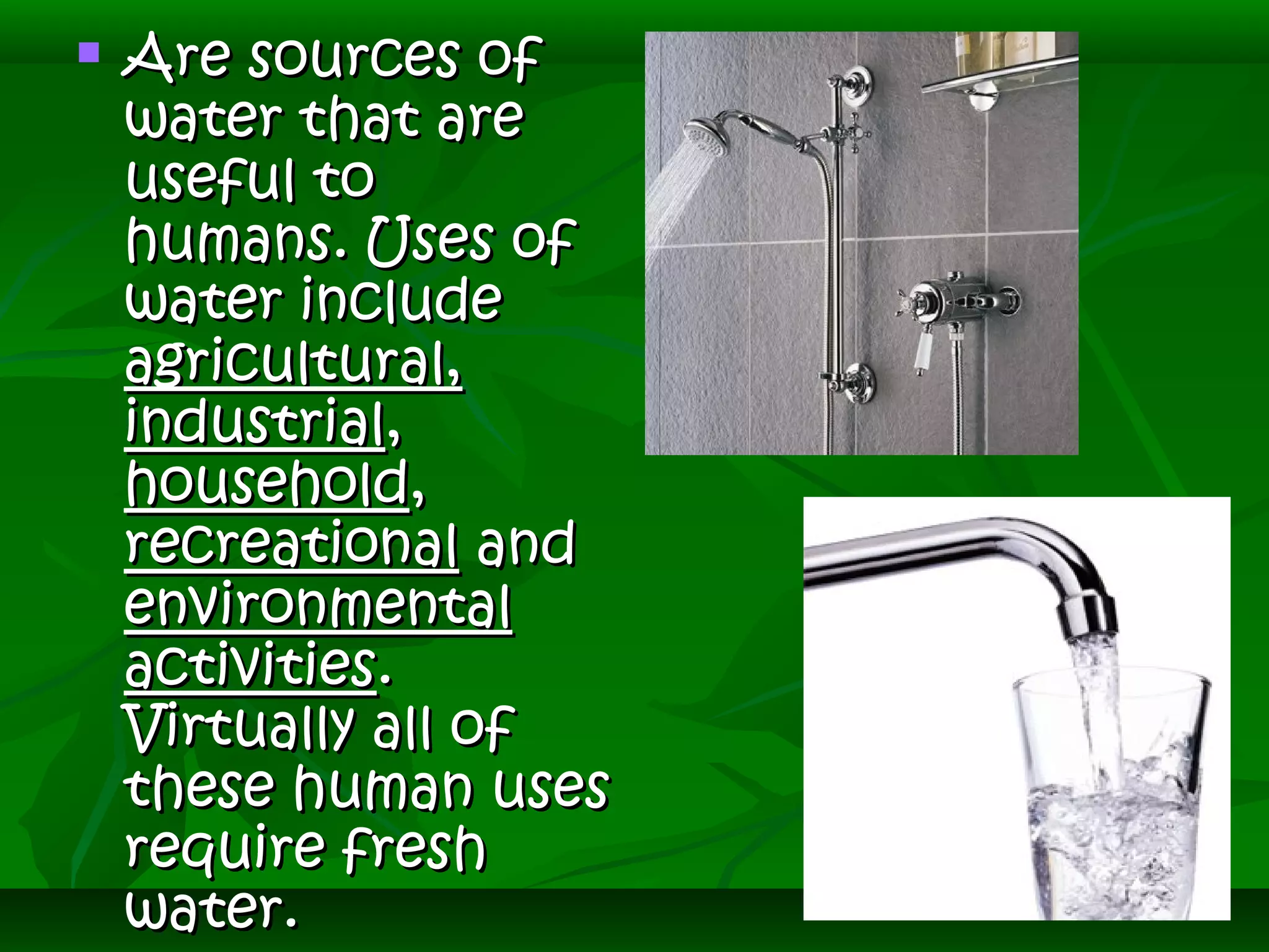 Water Resources ppt scinece project | PPT