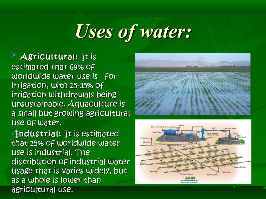 Water Resources ppt scinece project