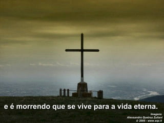 e é morrendo que se vive para a vida eterna.   Imagens  Alessandro Queiroz Zuliani    2005 - www.aqz.it   