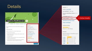 Details
4. Active Installs
 
