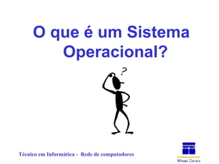 O que é um Sistema Operacional? 