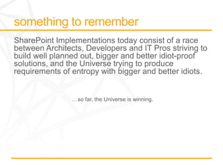 …so far, the Universe is winning.
 