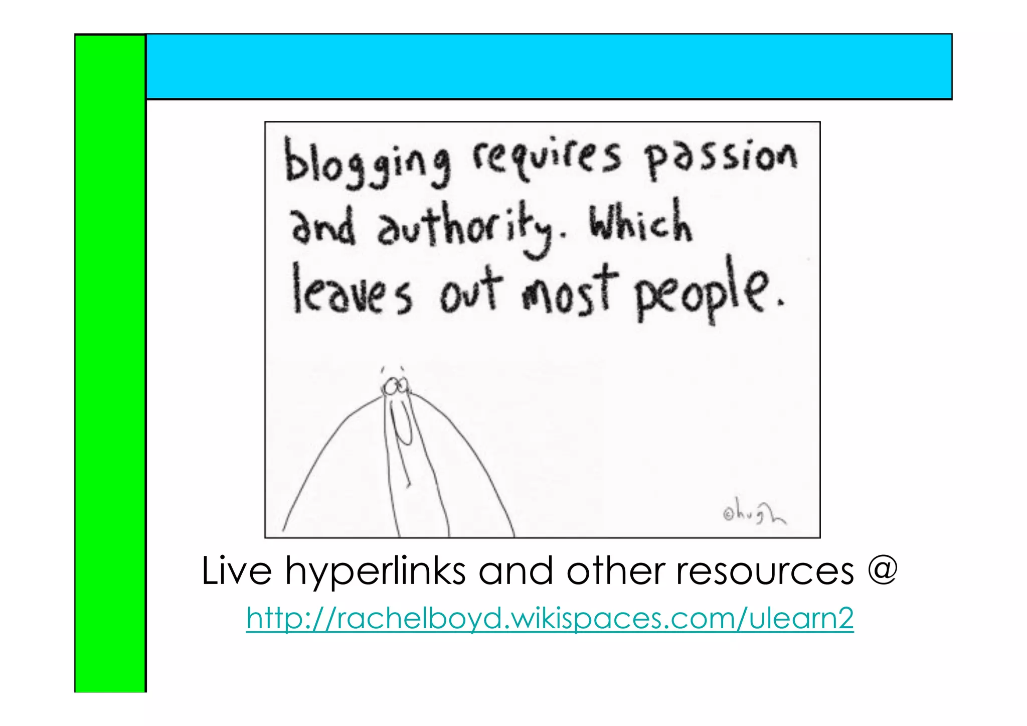 So you've got a blog!