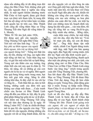 nhau nếu những đầy tớ đó dâng trọn đời         mà cầu nguyện với cả tấm lòng ăn năn
sống cho Đức Chúa Trời, không chút giữ         xin Chúa giết chết bản ngã nhơ nhớp. Với
lại, cầu nguyện theo ý nghĩa sâu rộng          nước mắt sám hối, tôi kêu than với Chúa
nhất, là một người khiêm nhường trước          xin huyết Ngài đến phủ che tôi, khiến tôi
Mặt Chúa và loài người, được giải thoát        không còn sống cho con người tôi nữa,
trọn vẹn khỏi ách tham tiền, bị nung đốt       không còn mơ ước những xa hoa phù
bởi lửa sốt sắng vớt kẻ trầm luân và nhận      phiếm của cuộc đời hư vinh, xin triệt hạ
lãnh quyền lực từ trên cao. Đức Thánh          khỏi con những mưu kế, hoạch định xây
Linh cũng đã viếng thăm Mục sư Tống            dựng lâu đài trần gian….vào nửa đêm, thì
Thượng Tiết như Ngài đã viếng thăm D.          ông cất tiếng hát ca vang Ha-lê-lu-gia,
L. Moody.                                      ông thấy mình nhẹ nhõm… Bỗng chốc,
“Đêm 30 Tết âm lịch năm 1926,                        cuộc diện xoay chiều, lại một tiếng
khi đang quỳ gối cầu nguyện,                         nói êm dịu, nhỏ nhẹ bên tai: “Con
Tống Thượng Tiết nghe Đức Chúa                       bé mọn yêu dấu, tội con đã được
Trời nói với tâm linh ông: “Ta sẽ                    tha”… Ông thấy được tận mắt
hủy phá sự khôn ngoan của người                      mình, chính Con Người đứng trước
khôn ngoan, tiêu trừ sự thông biết                   mắt ông, mặt Ngài tỏa hào quang
của người thông biết”. Tiếng nói thật êm       sáng ngời, đầu Ngài đội vương miện, trên
dịu, ôn tồn, nhưng với ông, sao nghe như       đôi tay Ngài còn dấu đinh xuyên qua”…
một tiếng sét bên tai. Toàn thân ông run       Lòng ông trở nên trống không, thanh sạch
rẩy, và gợi lên một niềm hãi sợ lạnh băng.     như một căn phòng tao nhã, yên tịnh, cửa
Trong nơi sâu thẳm của suy tưởng, ông          phòng rộng mở và Đức Chúa Cha, Đức
nhận biết câu nói này quả là chân lý. Trí      Chúa Con và Đức Chúa Thánh Linh cùng
thức, tài năng, tất cả những gì của con        bước vào lòng ông.” (trích trong quyển
người chỉ là hư ảo và vô nghĩa. Đời người      cuộc đời Tống Thượng Tiết, chương 60).
như quả bong bóng nước trong mưa, bọt          Sau khi được đầy dẫy Đức Thánh Linh,
bèo trôi giạt trên sông. Sống là chất          Mục sư Tống Thượng Tiết đã được Đức
chồng khổ đau, bi đát; chết là vào cõi hư      Chúa Trời đại dụng. Ông đã làm chấn
vô lững lờ…. Tinh thần bất an, tâm tư hốt      động cả nước Trung Hoa, chấn động giáo
hoảng, những canh của đêm trôi qua             hội ở miền Trung và khắp miền Đông
không sao chợp mắt được…..Cuộc tranh           Nam Châu Á và cả thế giới nơi nào có có
chiến của Sa-tan và Đức Thánh Linh             người Trung Hoa.
cũng đã đến cao điểm ác liệt, đây là giây      Lịch sử đã cho thấy sự đầy dẫy Đức
phút phân thắng bại giữa tội ác và lẽ phải.    Thánh Linh là bước đầu để Chúa đại
Thời điểm mà Tống Thượng Tiết sống             dụng đầy tớ của Ngài. Kinh thánh chép
với nội tâm đau thương ấy là ngày 10           “Nhưng khi Đức Thánh Linh giáng trên
tháng 2 năm 1927. Cuộc ác chiến đó được        các ngươi, thì các ngươi sẽ nhận lấy
mô tả qua lời cầu nguyện của ông: “Tối         quyền phép, và làm chứng về ta tại thành
hôm đó tôi cầu nguyện, không những cầu         Giê-ru-sa-lem, cả xứ Giu-đê, xứ Sa-ma-
nguyện với tất cả lòng thành khẩn, hối hả      ri, cho đến cùng trái đất.” (Công-vụ 1:8).
                                              12
 