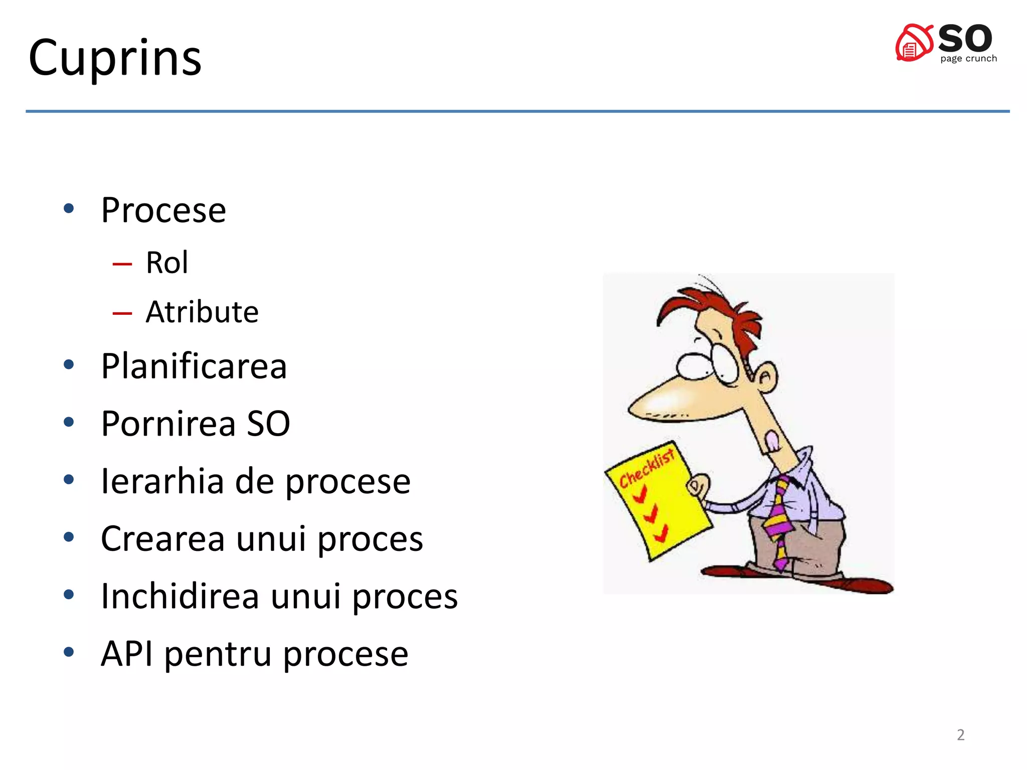 Sisteme de Operare: Procese | PPT
