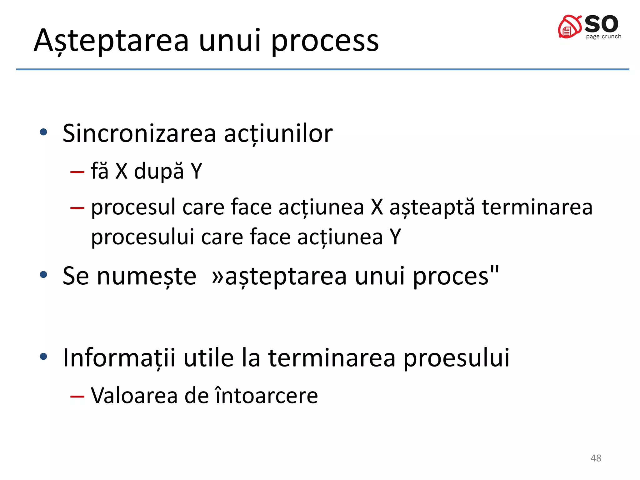 Sisteme de Operare: Procese | PPT